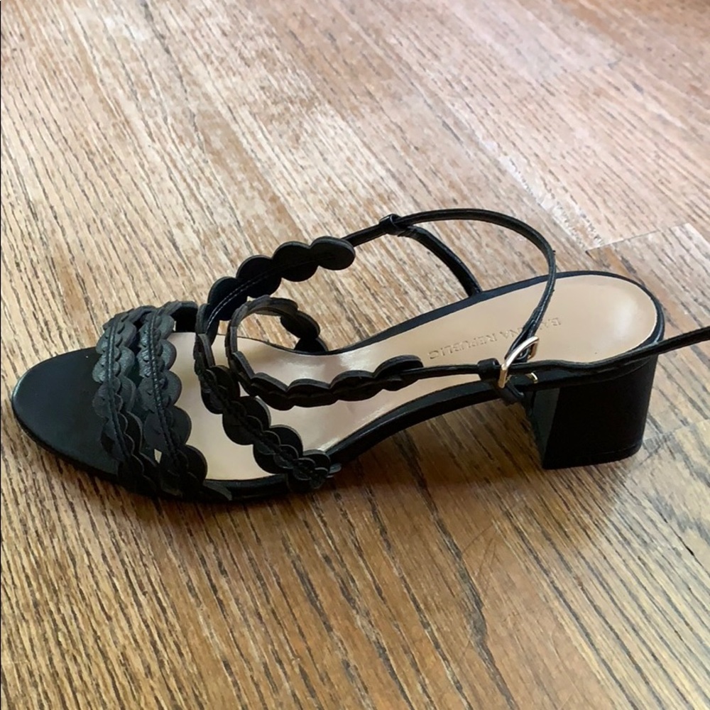 Banana republic black mid heel sandal.